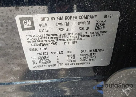 2021 Buick Encore Gx Fwd Preferred z USA, uszkodzony, nr VIN KL4MMBS26MB139067